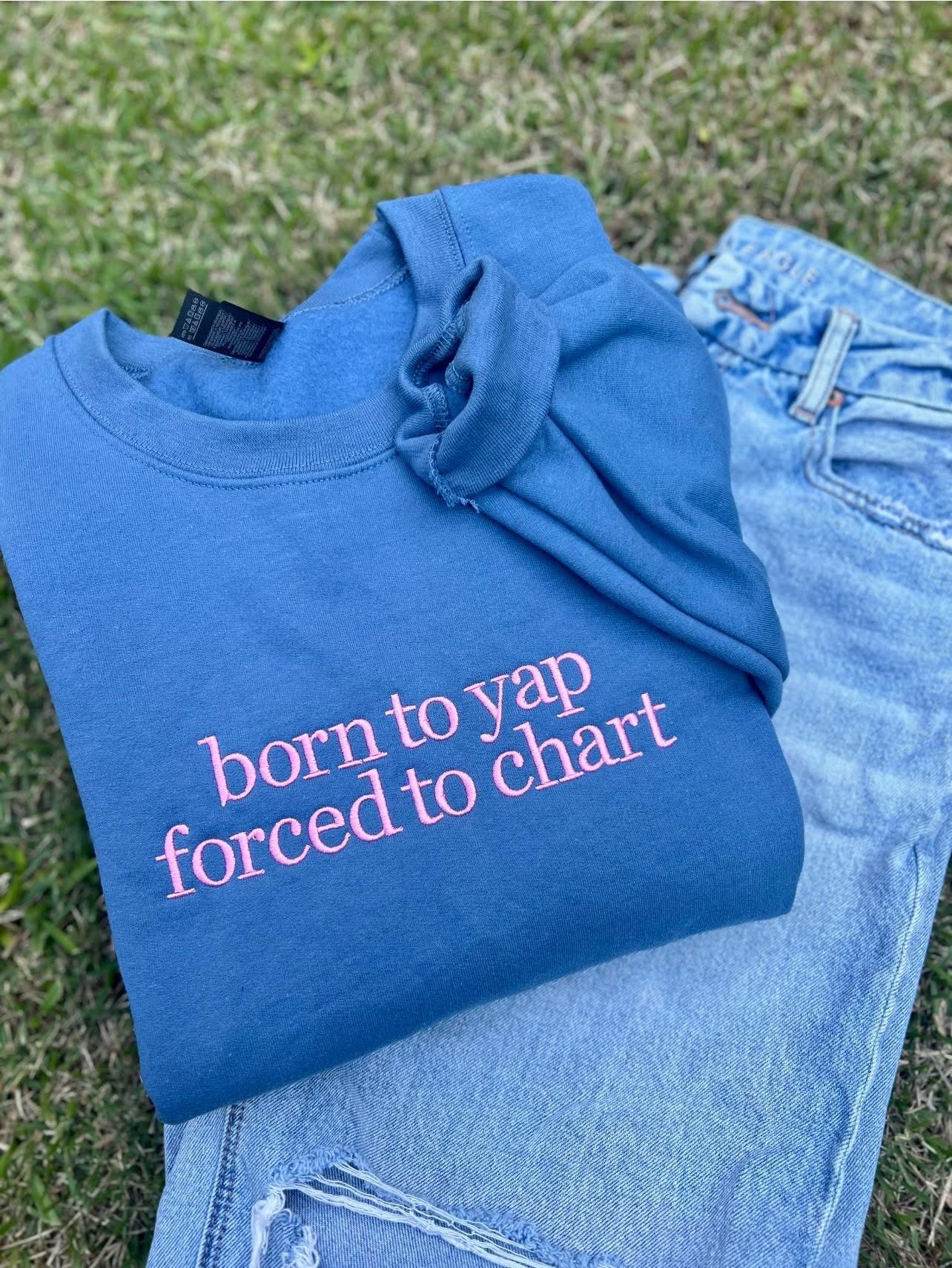 Born to yap, forced to chart