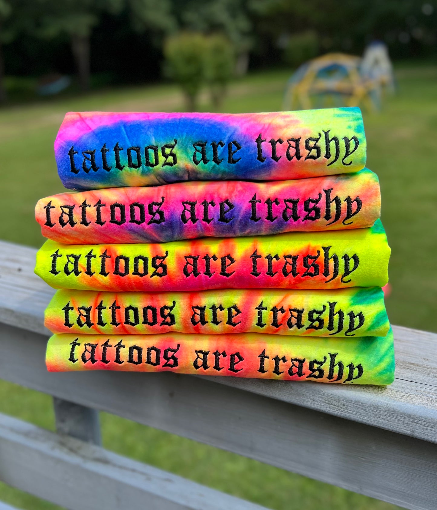 Tie Dye Tattoos are trashy