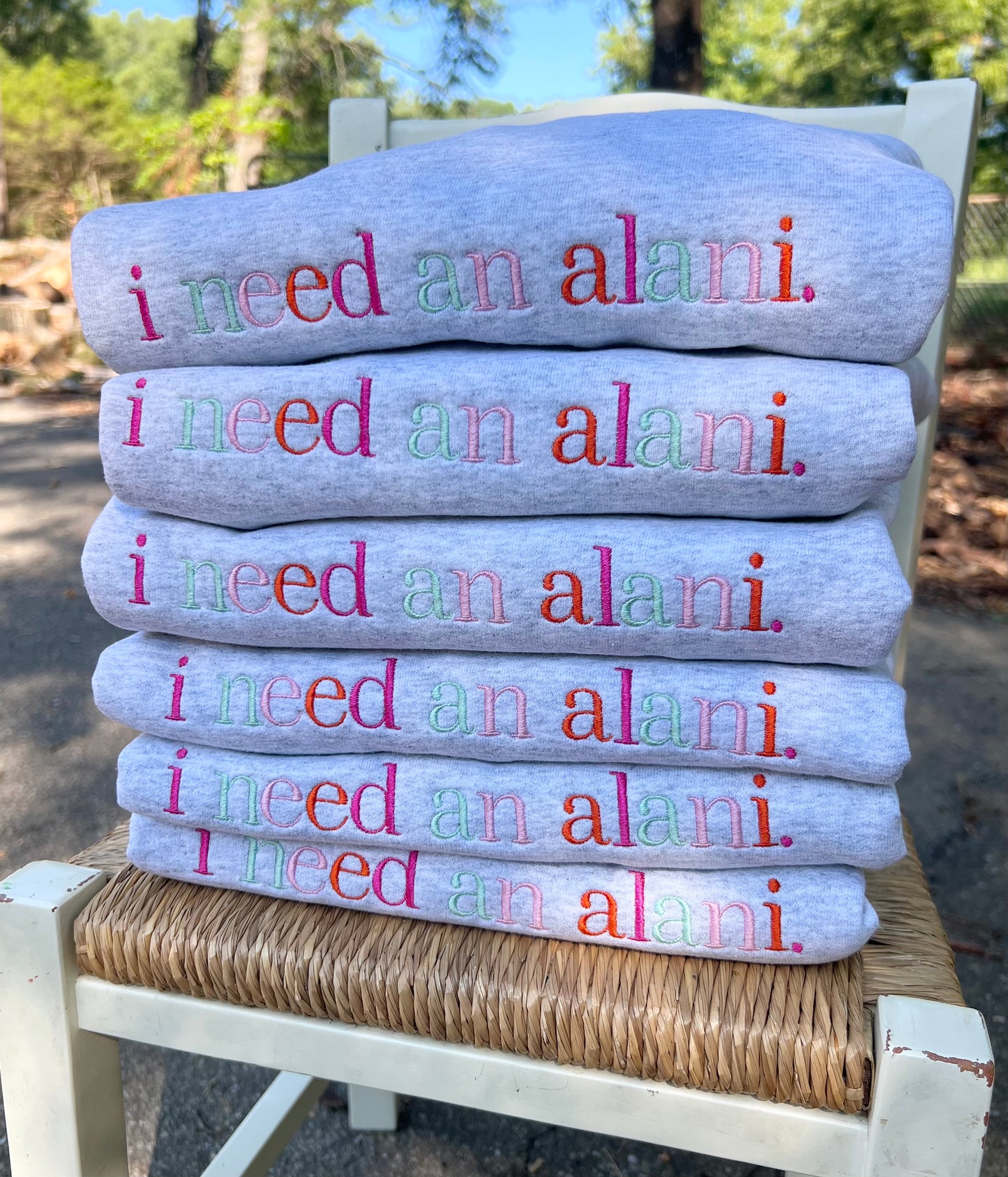 I need an Alani tees & crews