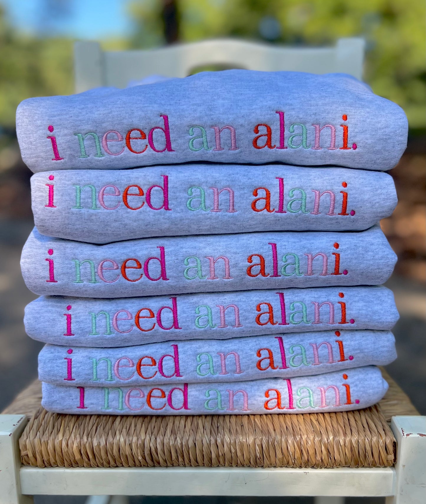 I need an Alani tees & crews