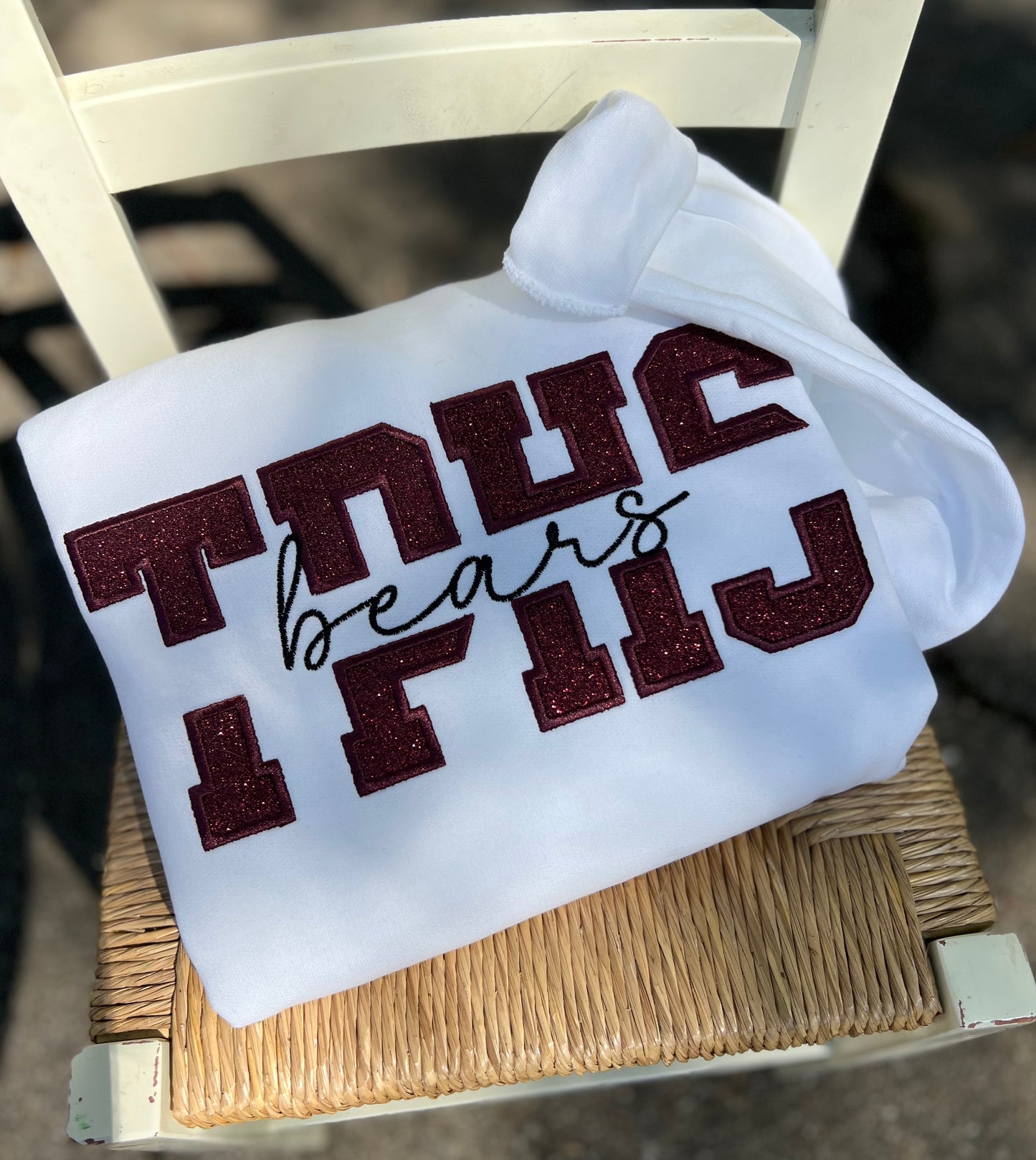 Custom Split Glitter Varisty Letters