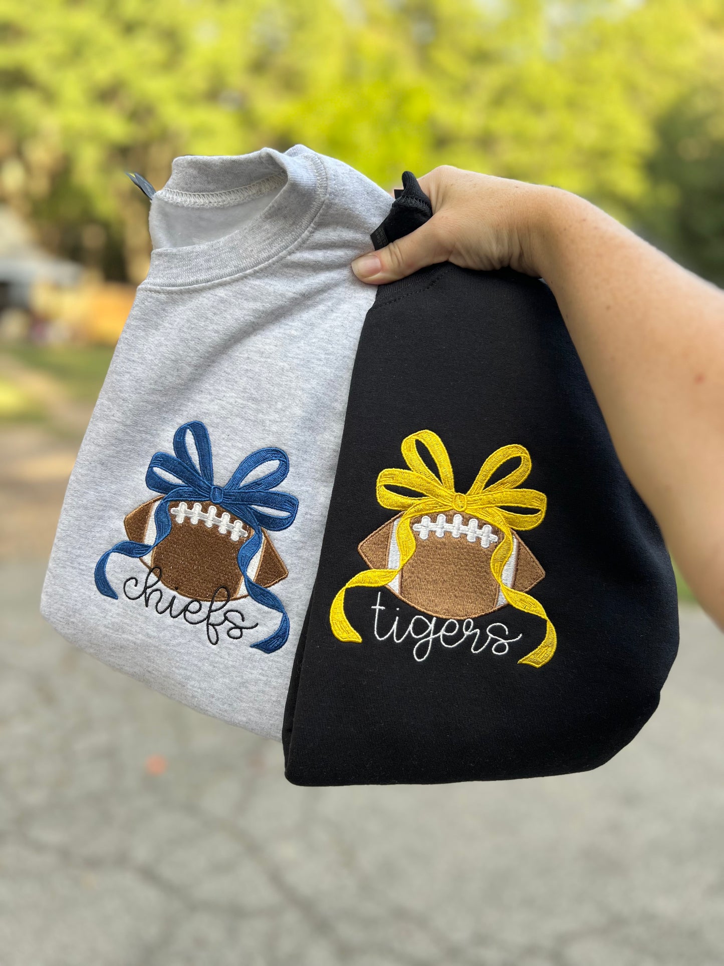 Custom Football Bow Crews
