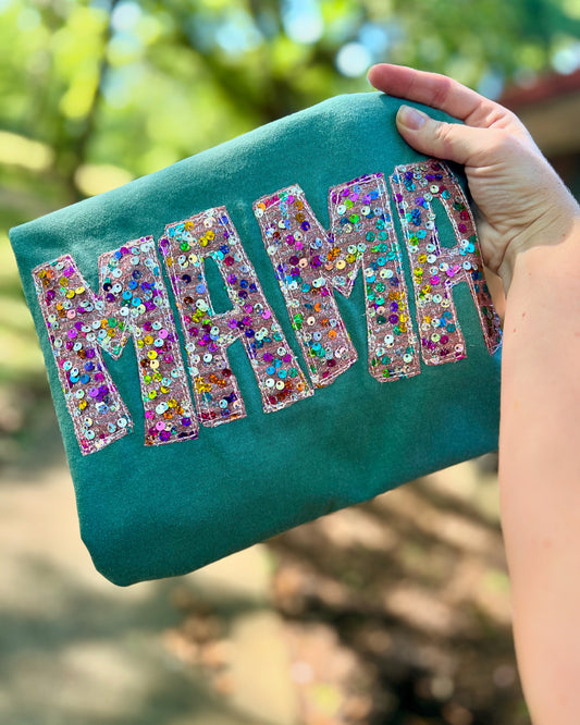 Rainbow Custom Name Sequin Applique