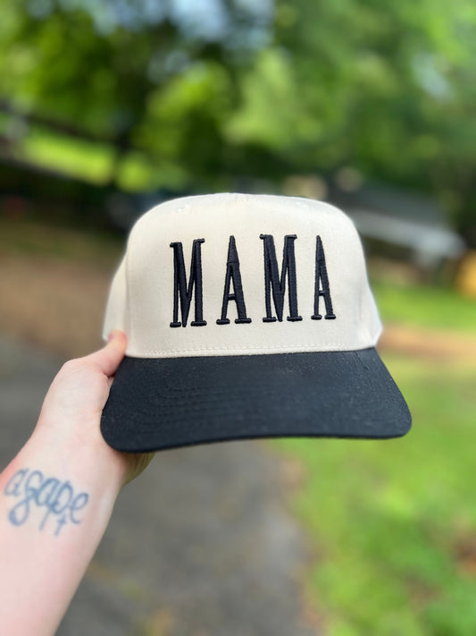 Canvas Trucker Hat "Puff" Mama