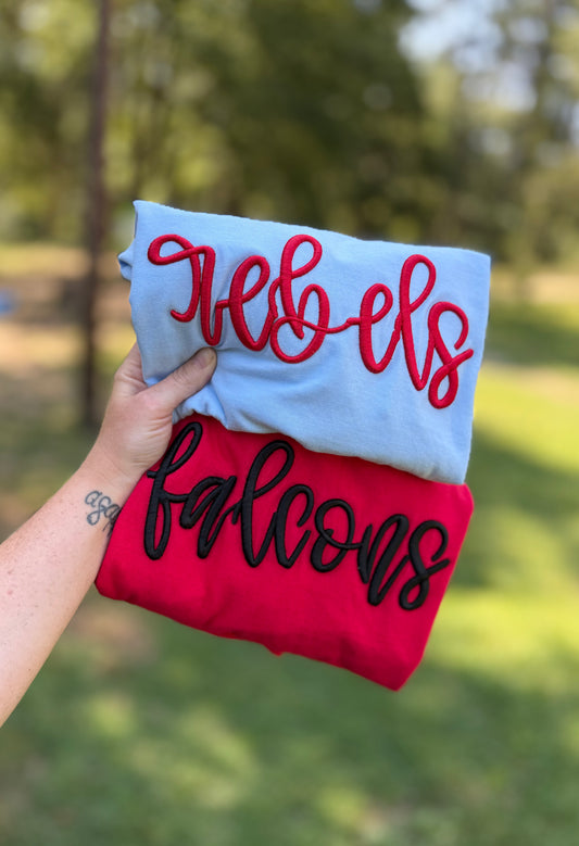 Custom Solid Color 3D Tees & Crews