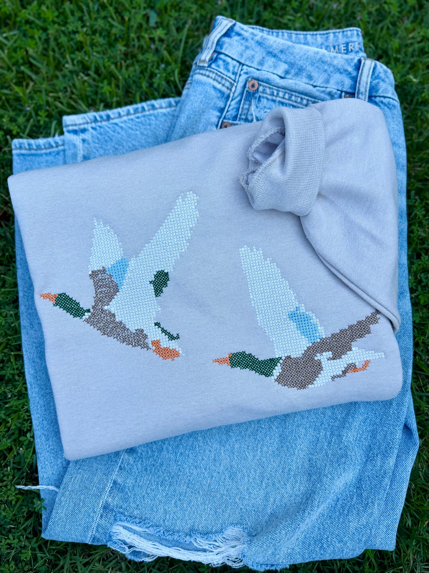 Cross Stitch mallard ducks