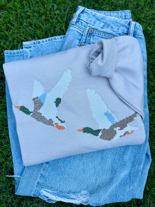 Cross Stitch mallard ducks