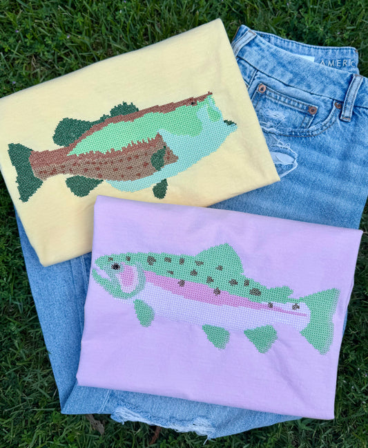 Cross Stitch Bass Or Trout