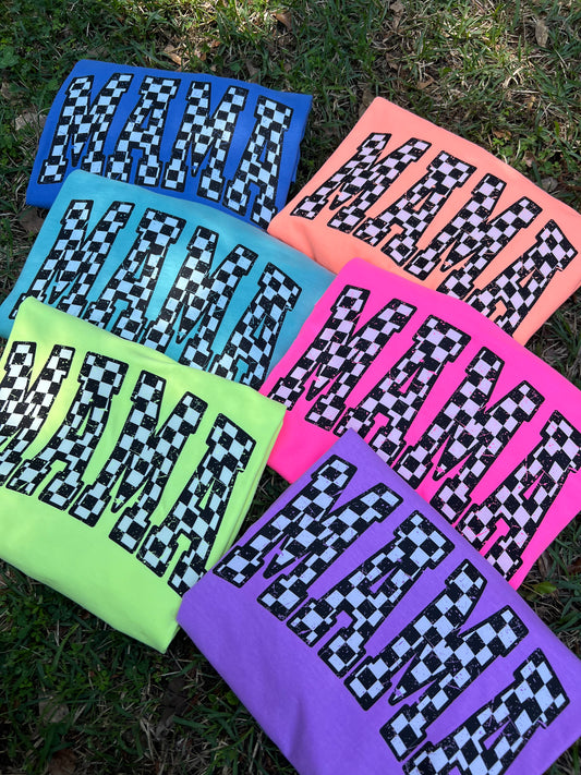 Neon Mama Checkared