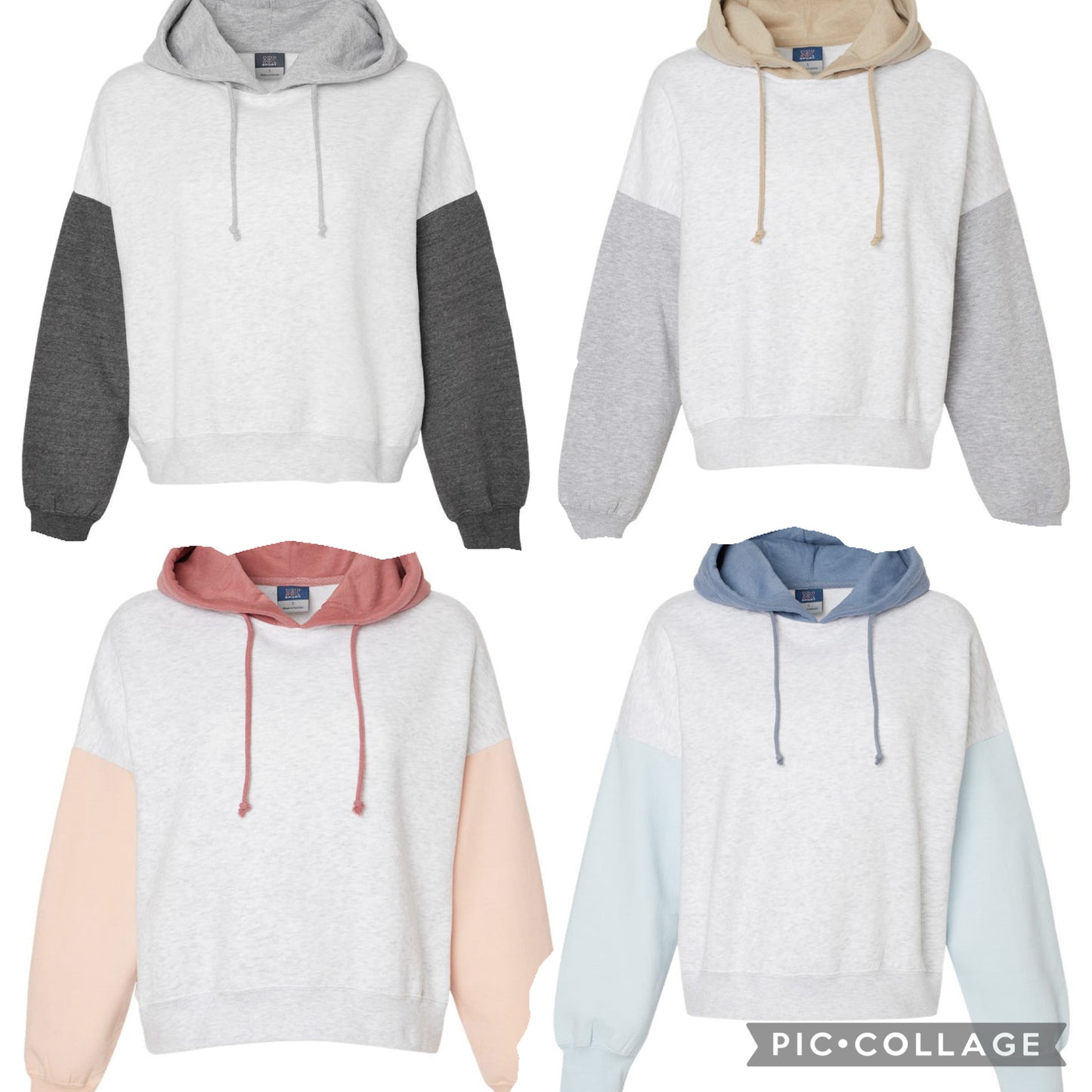Color Block Hoodies (custom)
