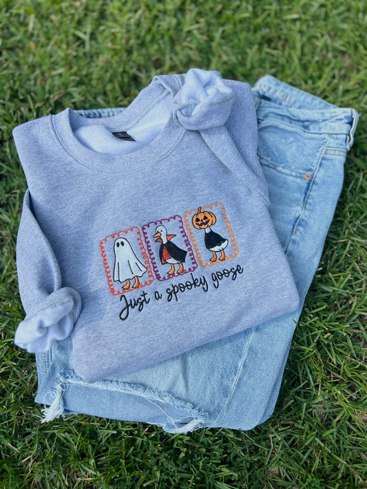 Just a Spooky Goose Sweatshirts
