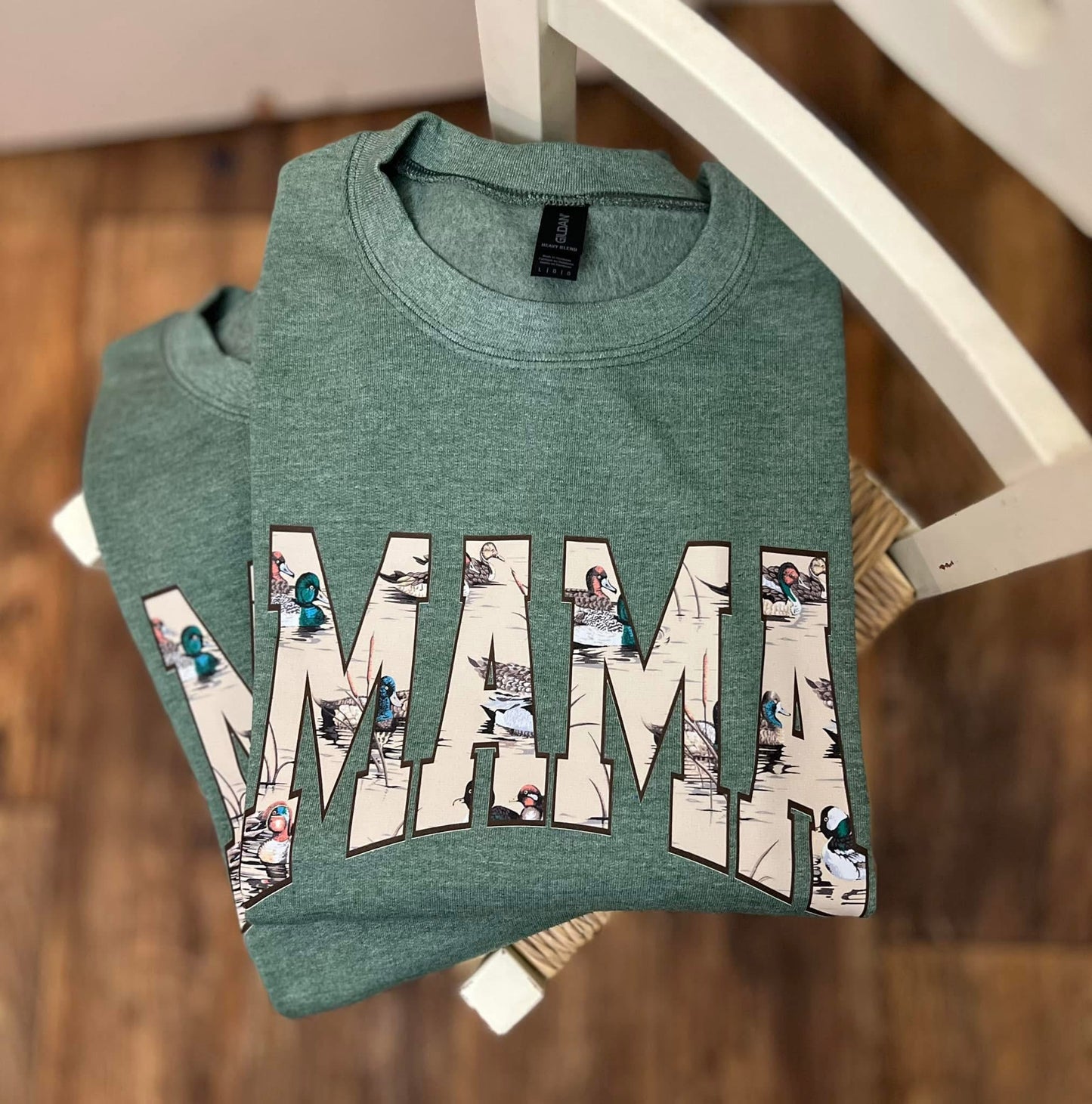Mama Mallard Duck tees and crews