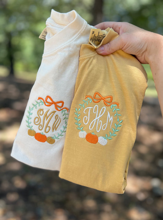 Pumpkin Monogram Frame